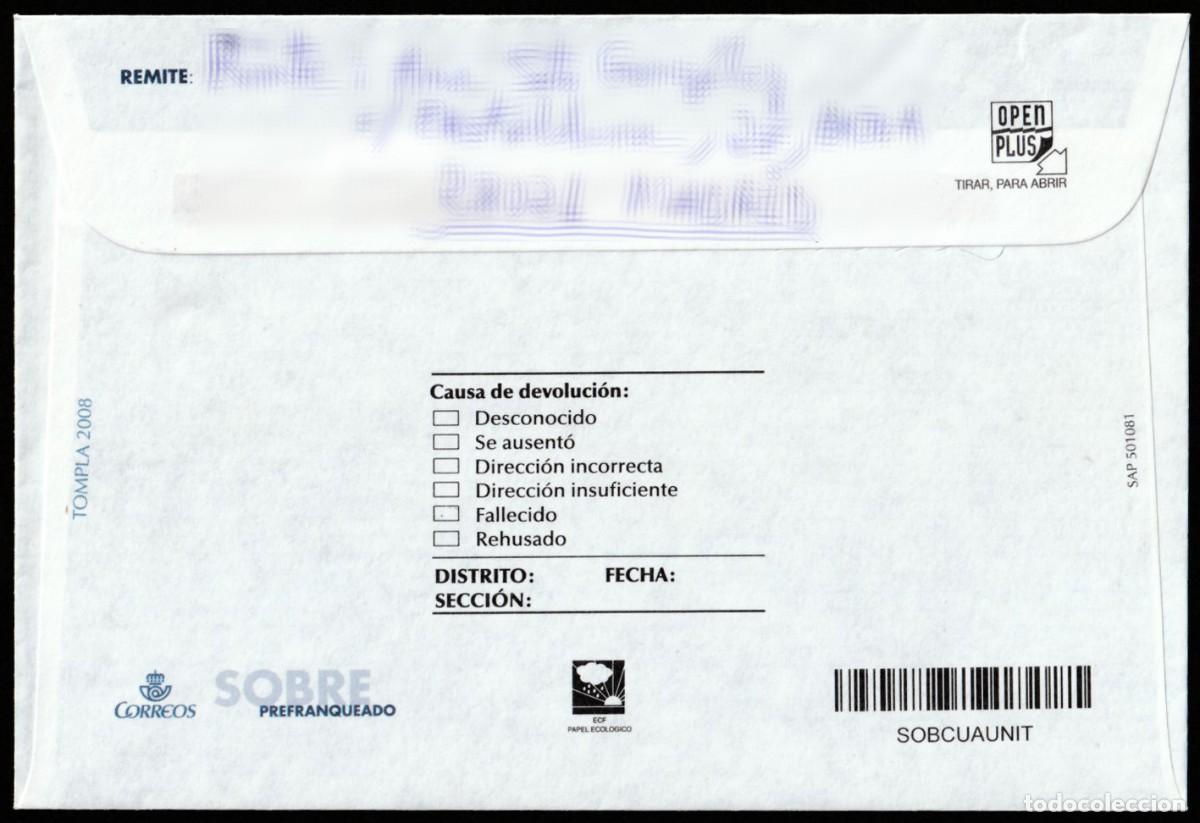 Sellos: Sobre prefranqueado a&ntilde;o 2009 - Foto 2