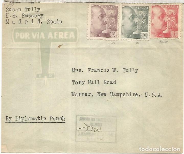 Briefmarken: ESPA&Ntilde;A A USA POR VALIJA DIPLOMATICA AMERICAN EMBASSY