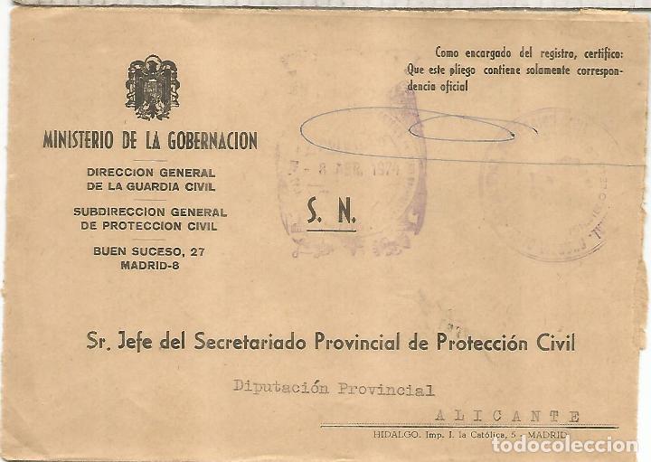 Francobolli: CC CON FRANQUICIA MINISTERIO DE LA GOBERNACION GUARDIA CIVIL