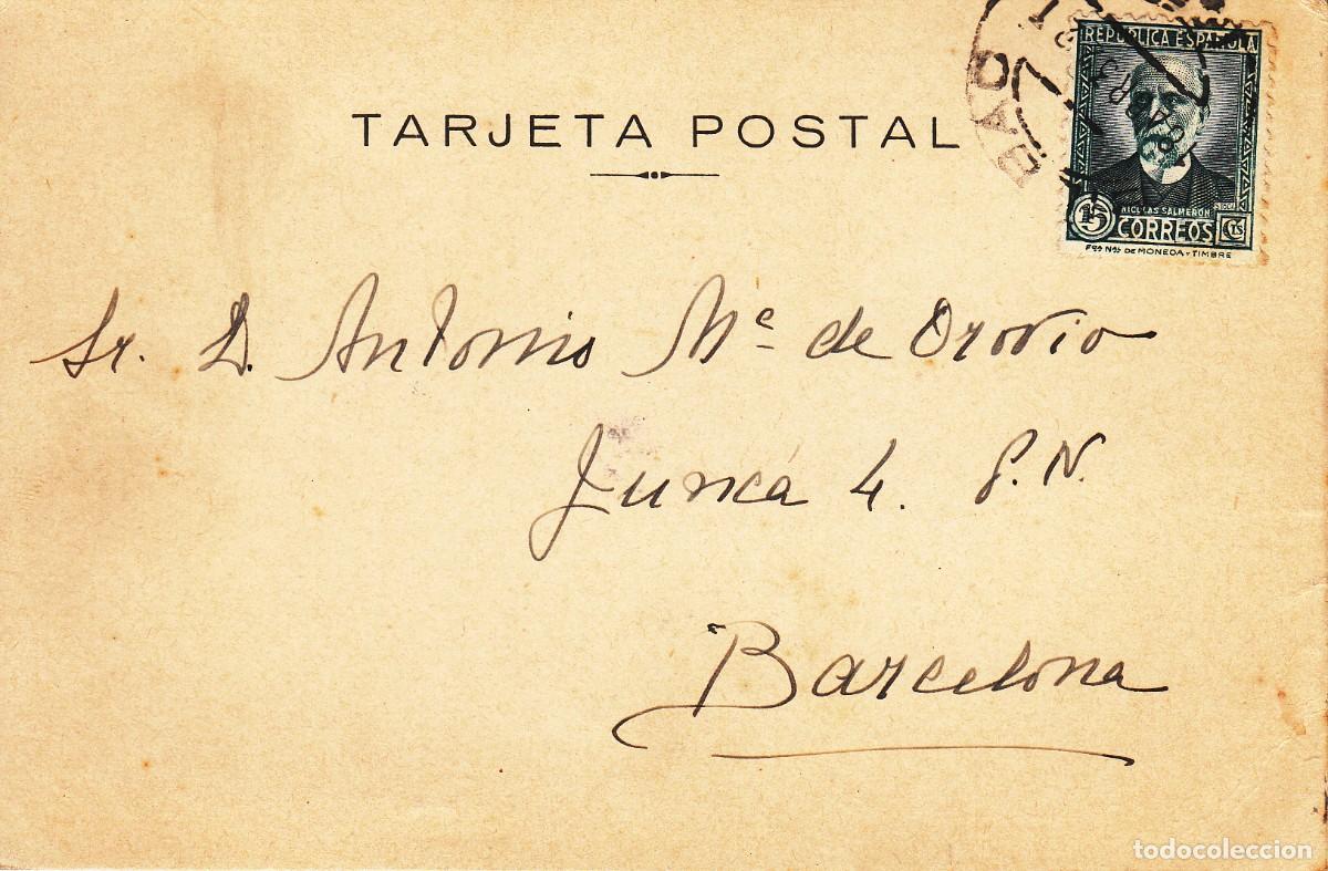Sellos: TARJETA: 1932 BARCELONA - Foto 1