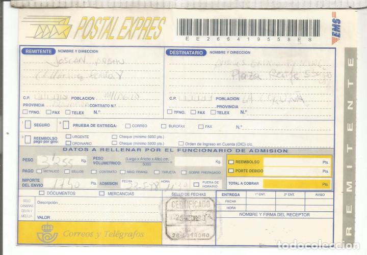Selos: POSTAL EXPRESS DOCUMENTO MAT LOGRO&Ntilde;O LA RIOJA