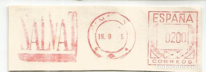 Timbres: FRAGMENTO FRANQUEO MECANICO METER EDITORIAL SALVAT