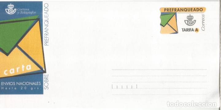 Francobolli: ESPA&Ntilde;A SPAIN SOBRE PREFRANQUEADO HASTA 20 GRS ATM TARIFA A SOBRE LARGO