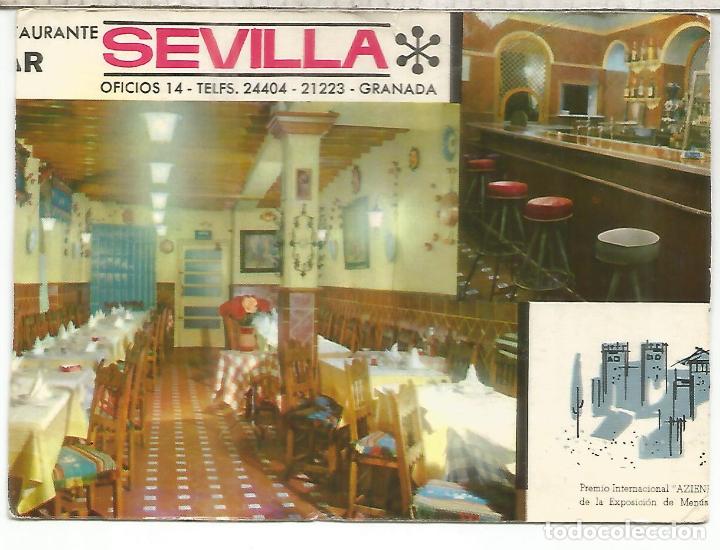 Sellos: POSTAL GRANADA CON MAT SECCION NOCTURNA 1969 - Foto 2