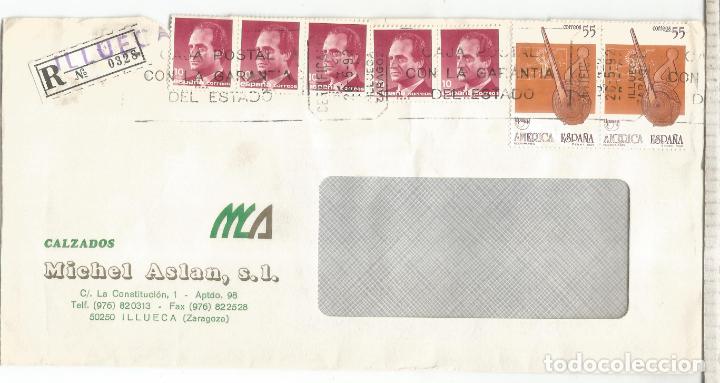 Stamps: ILLUECA ZARAGOZA CERTIFICADA LLEGADA LIMOUX SELLO ASTRONOMIA NAVEGACION NOCTURLABIO