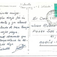 Sellos: CAMPING Nº 1 SALOBREÑA EDIFIL 1155 POSTAL DE SALOBREÑA - GRANADA A MADRID 1971. Lote 402054024