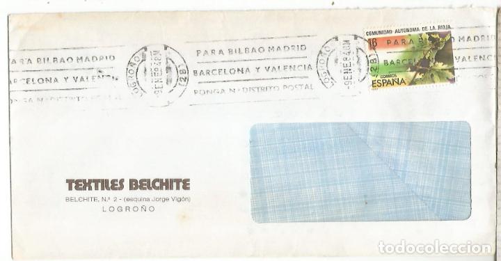 Francobolli: LOGRO&Ntilde;O LA RIOJA CC SELLO ESTATUTO AUTONOMIA VID UVA VINO WINE