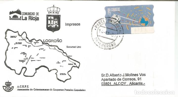Sellos: LOGRO&Ntilde;O PABELLON POSTAL LA RIOJA CC CON ATM ESPACIO 1996 - Foto 1