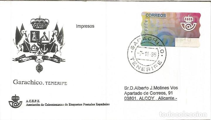 Sellos: TENERIFE CANARIAS ATM MAT GARACHICO - Foto 1