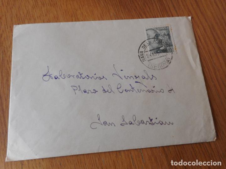 Selos: ANTIGUO SOBRE CIRCULADO NAVA DE LA ASUNCION SEGOVIA 1940