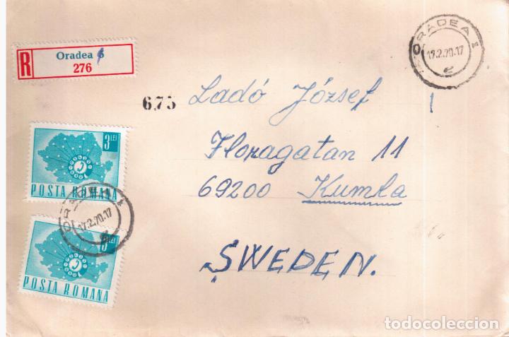 Selos: RUMANIA CC CERTIFICADA ORADEA 1970 TELEFONO TELEPHONE PHONE