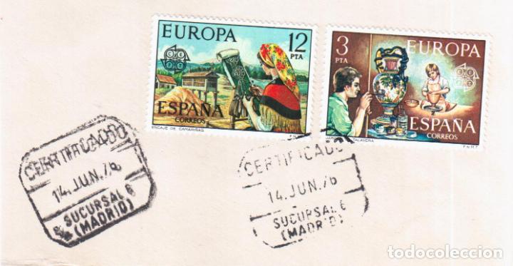 Selos: FRAGMENTO CON MAT MADRID EUROPA CEPT ARTESANIA HANDCRAFT