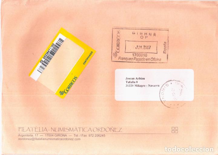 Stamps: CC CON FPO FRANQUEO PAGADO EN OFICINA GIRONA OP