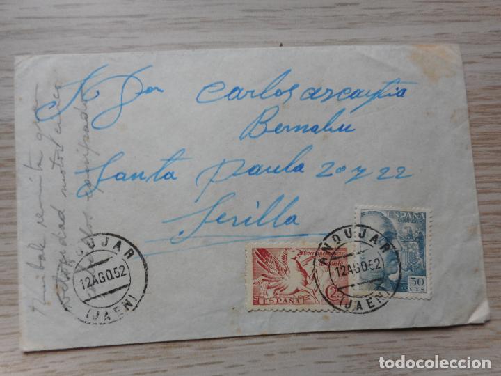 Stamps: ANTIGUO SOBRE CIRCULADO ANDUJAR JAEN 1952