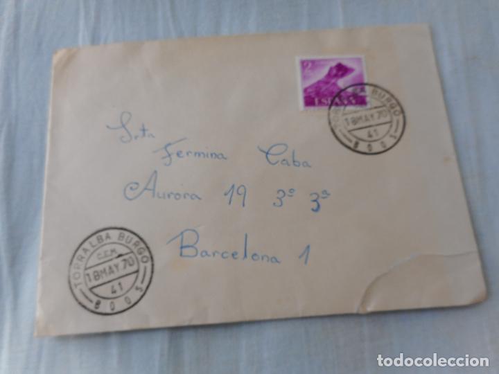 Stamps: ANTIGUO SOBRE CIRCULADO TORRALBA BURGO BOOS SORIA 1970