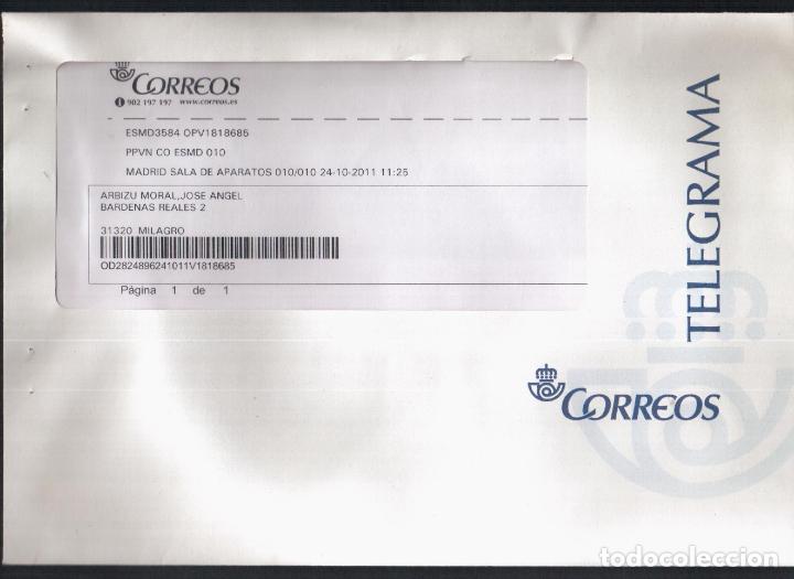 Stamps: TELEGRAMA CON SOBRE