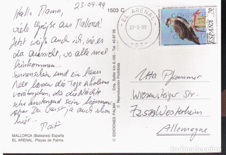 Briefmarken: EL ARENAL BALEARES TP CON SELLO AGUILA PESCADORA EAGLE BIRD