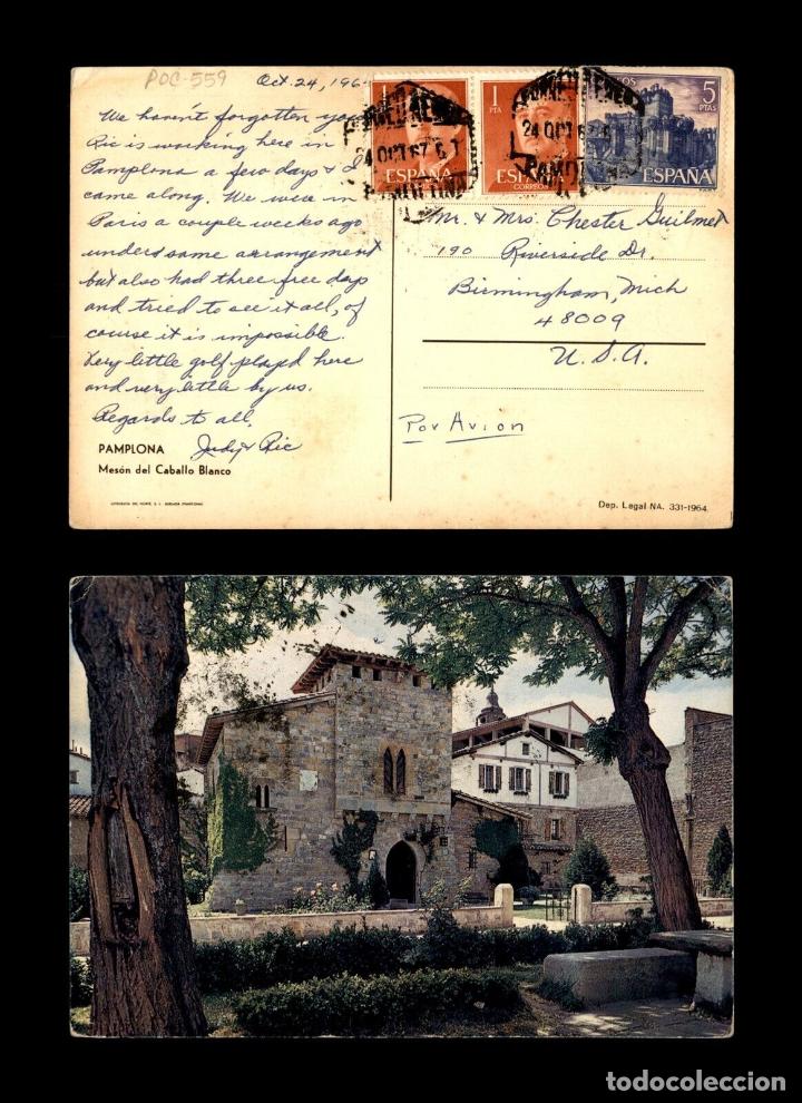 Sellos: PAMPLONA TP A USA SELLO CASTILLO COCA CASTLE MAT HEXAGONAL - Foto 1