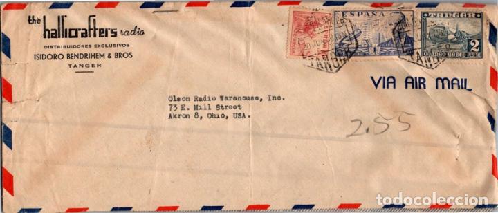 Briefmarken: TANGER A USA MAT AEREO 1950 AVION CID LACIERVA