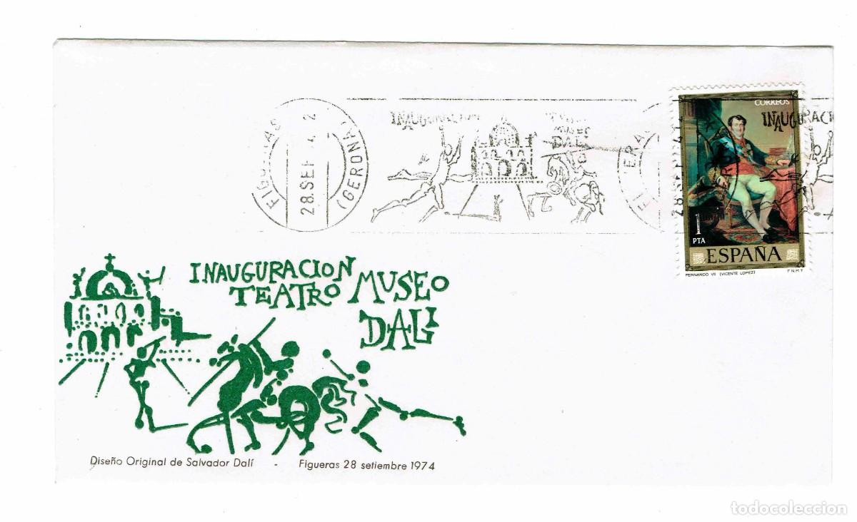 Briefmarken: Sobre Inauguraci&oacute;n Teatro Museo Dal&iacute;.