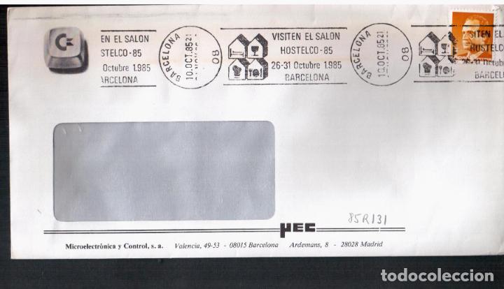 Sellos: BARCELONA 1985 CC RODILLO SALON HOSTELERIA HOSTELCO - Foto 1