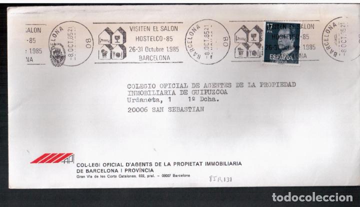 Sellos: BARCELONA 1985 CC RODILLO SALON HOSTELERIA HOSTELCO - Foto 1