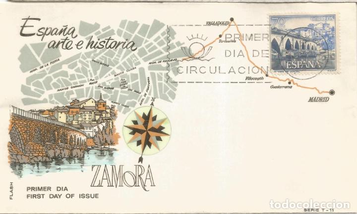 Sellos: ESPA&Ntilde;A FDC SPD ZAMORA PUENTE BRIDGE - Foto 1