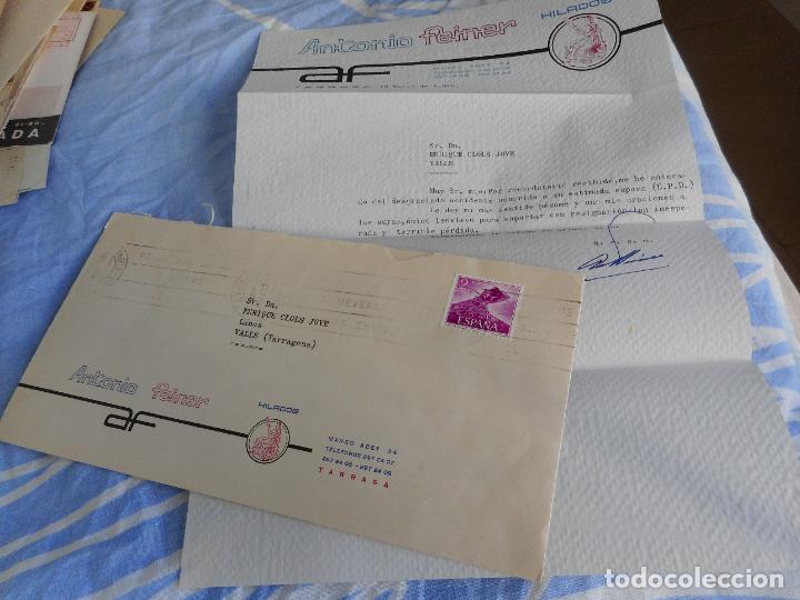 Sellos: ANTIGUA CARTA ANTONIO FEINER HILADOS TARRASA 1970