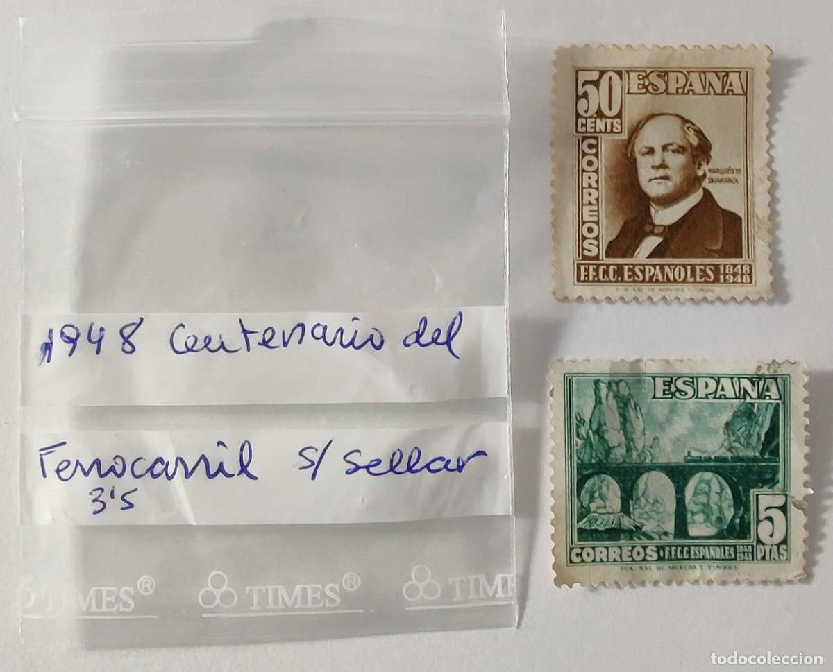 Sellos: Sellos Centenario Del Ferrocarril Espa&ntilde;a - Foto 7
