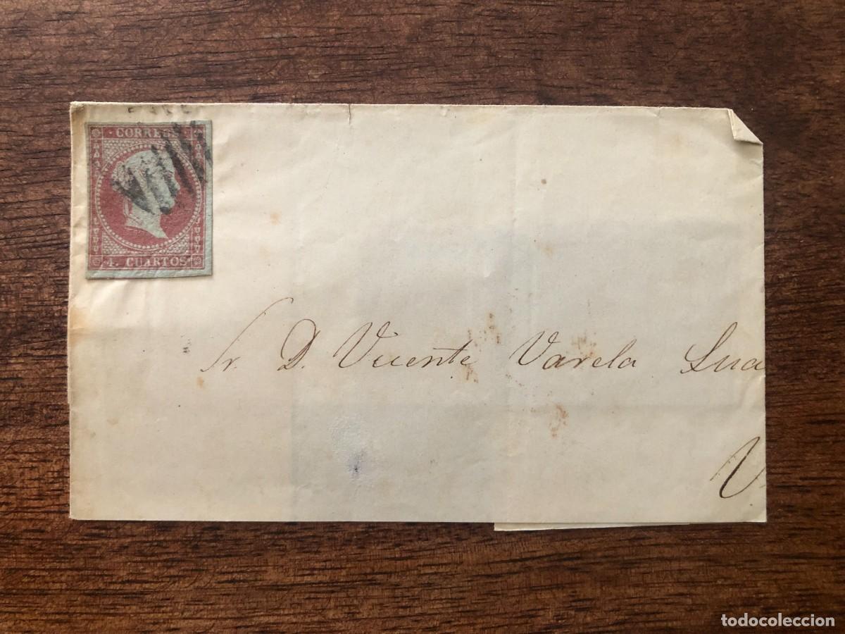 Sellos: A&Ntilde;O 1855. SOBRE CIRCULADO. CORU&Ntilde;A, VIGO - Foto 1