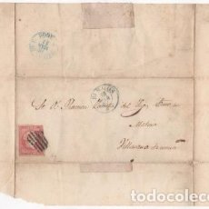 Sellos: SOBRE CIRCULADO A VILLASANA DE MENA. 1857