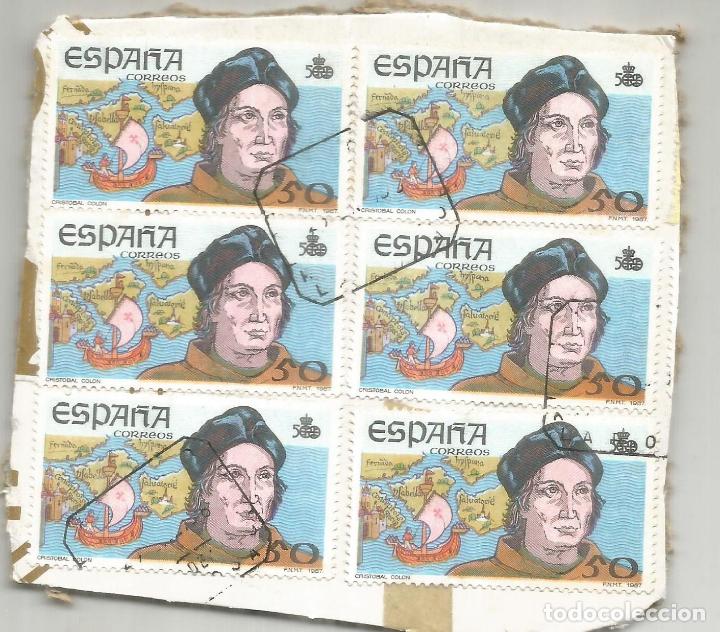 Francobolli: FRAGMENTO SOBRE CARTON COLON COLUMBUS