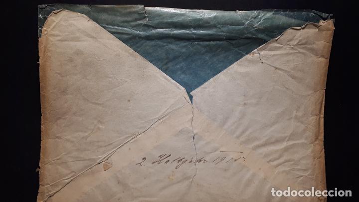 Sellos: CARTA CIRCULADA CON SELLOS DE 1910. - Foto 3