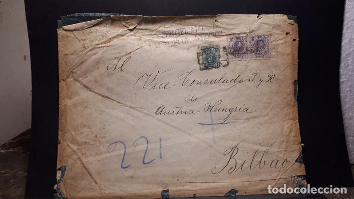 Sellos: CARTA CIRCULADA CON SELLOS DE 1910. - Foto 4