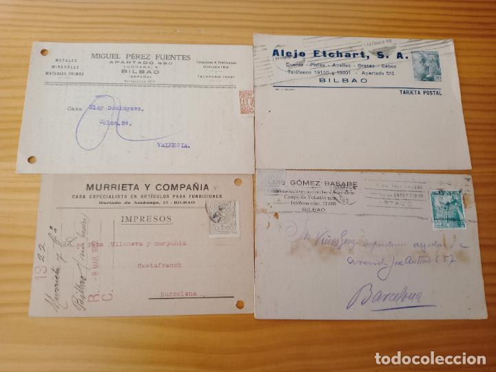 Sellos: Bilbao: 4 tarjetas pedido comerciales - Foto 1