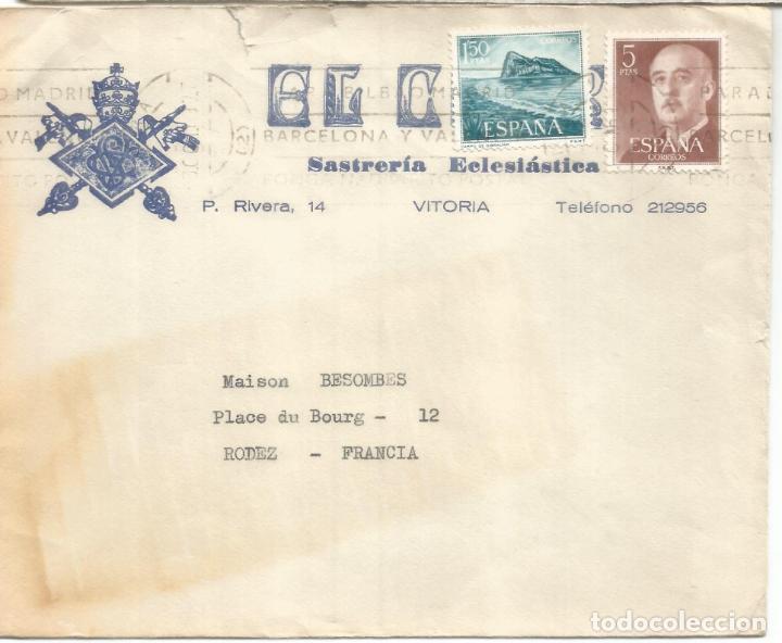 Sellos: VITORIA A FRANCIA SELLOS GIBRALTAR 1969 - Foto 1