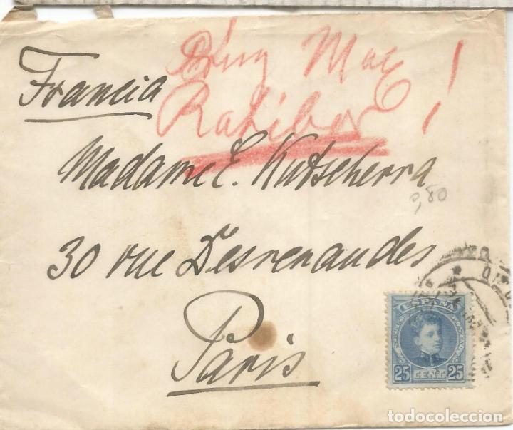 Sellos: CC A FRANCIA SELLOS BASICA ALFONSO XIII - Foto 1