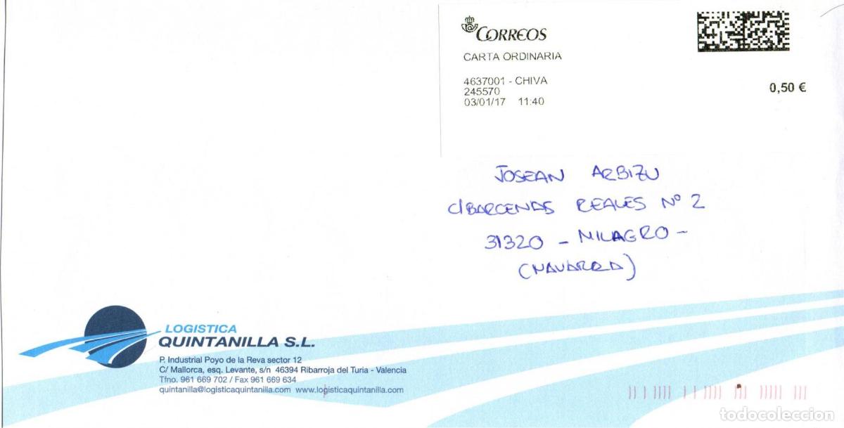 Sellos: ESPA&Ntilde;A SPAIN CHIVA VALENCIA CC CON ATM QR CODE - Foto 1