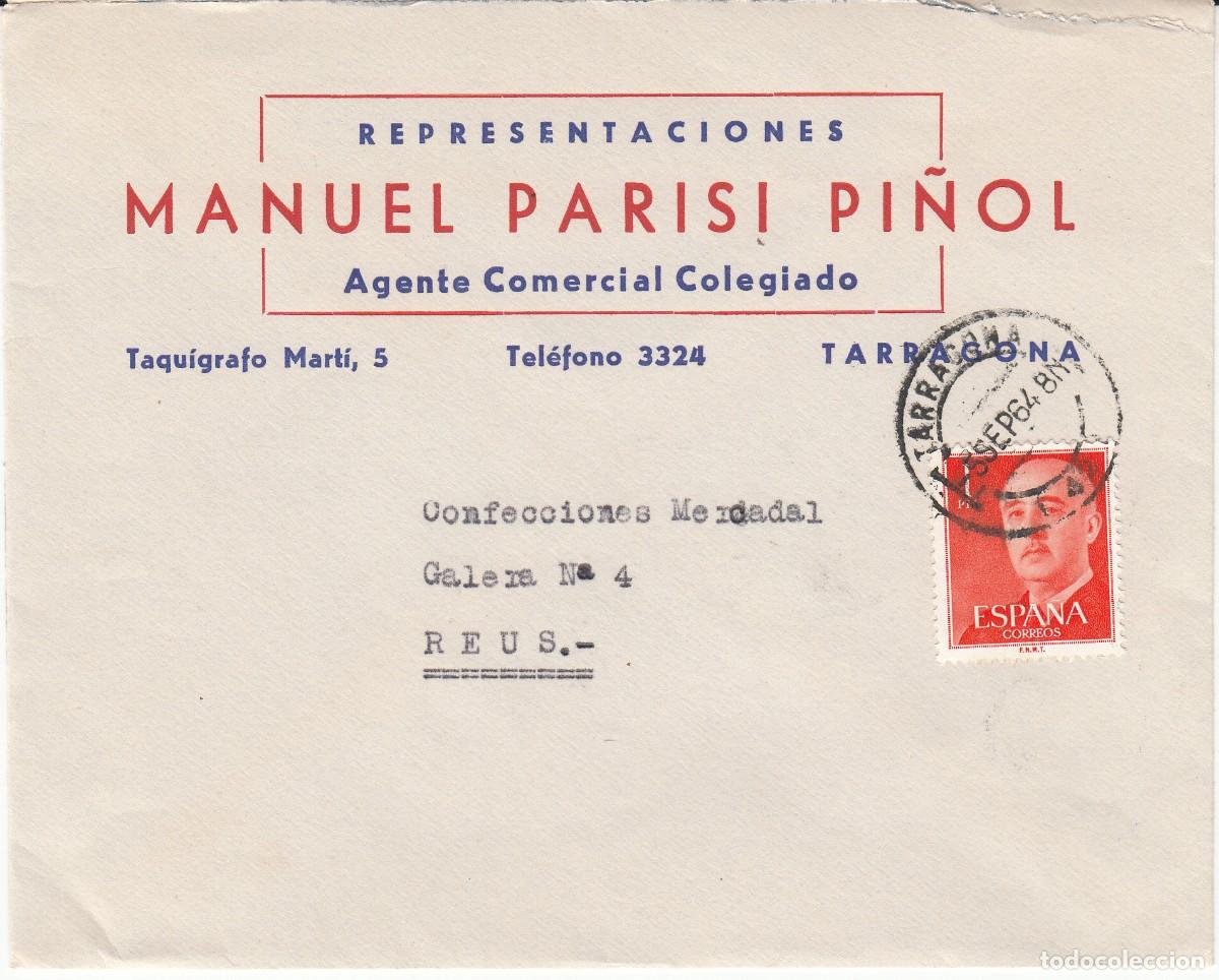 Sellos: 1964 SOBRE REPRESENTACIONES MANUEL PARISI EN TARRAGONA - Foto 1