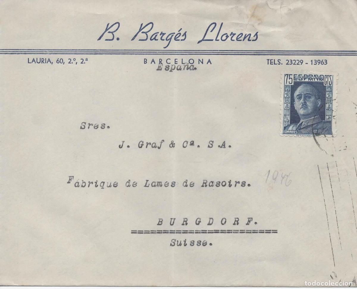 Sellos: BARCELONA A SUIZA SELLO BASICA - Foto 1