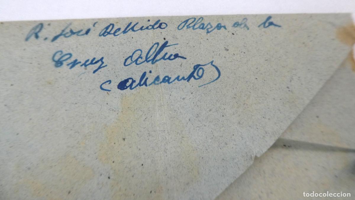 Sellos: Sobre de carta vacio de Manuel Benedicto Altea a Confrides - Foto 2