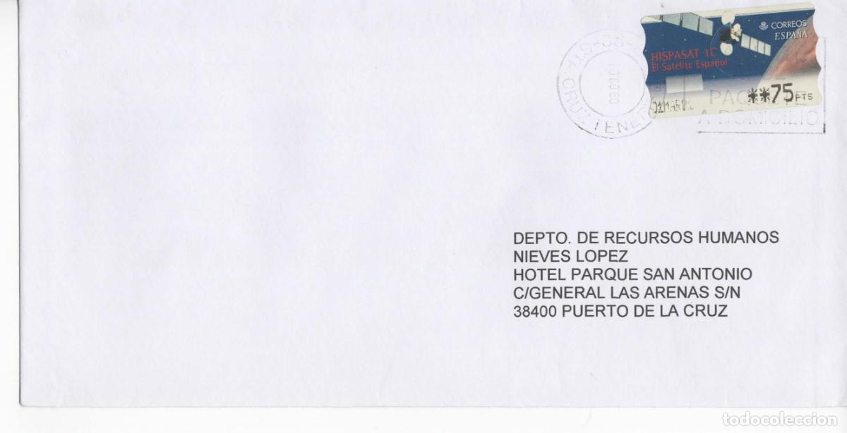 Sellos: CC CON ATM SATELITE HISPASAT TELECOM TENERIFE - Foto 1