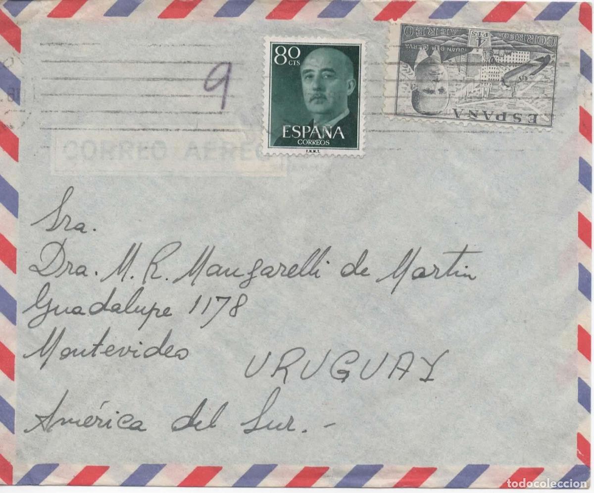 Sellos: MADRID A URUGUAY CORREO AEREO - Foto 1