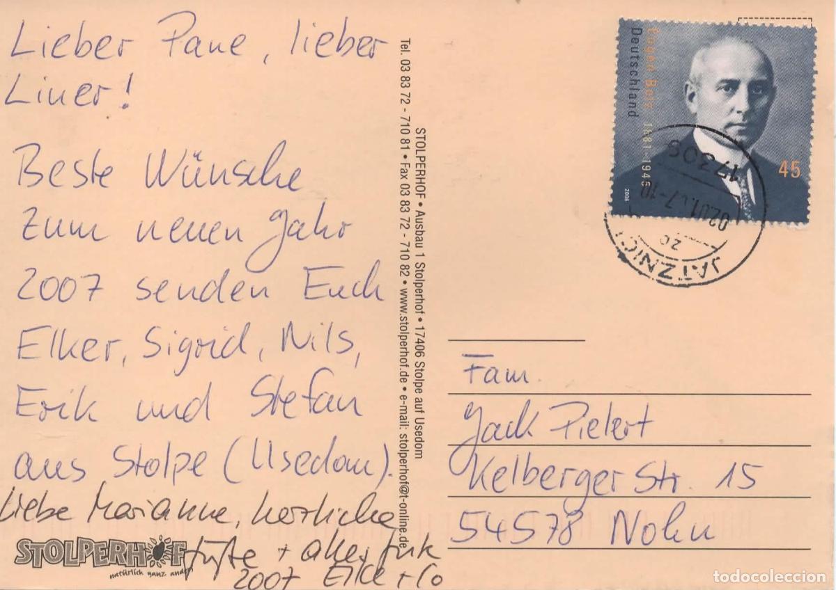 Sellos: ALEMANIA POSTAL SELLO EUGEN BOLZ - Foto 1