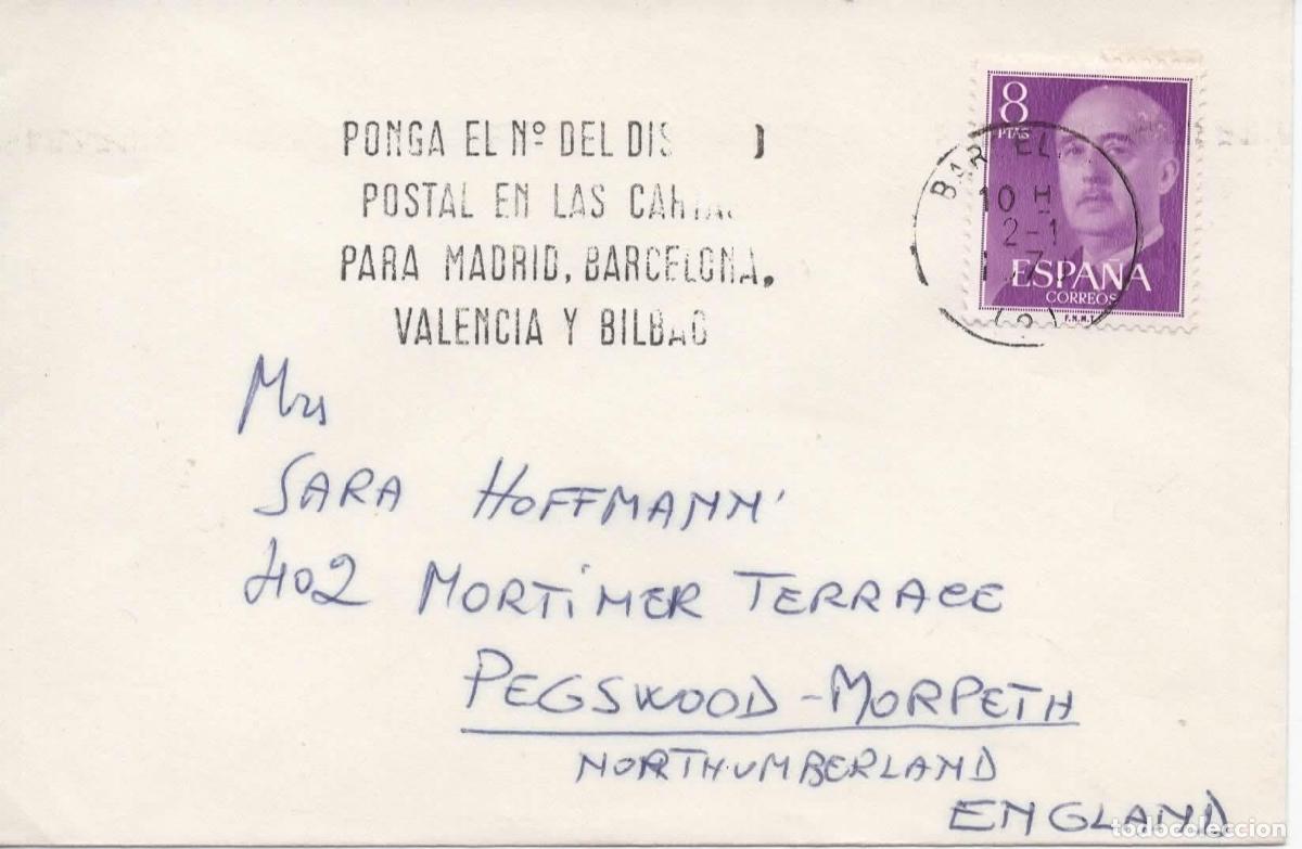 Sellos: BARCELONA A INGLATERRA CC SELLO BASICA - Foto 1