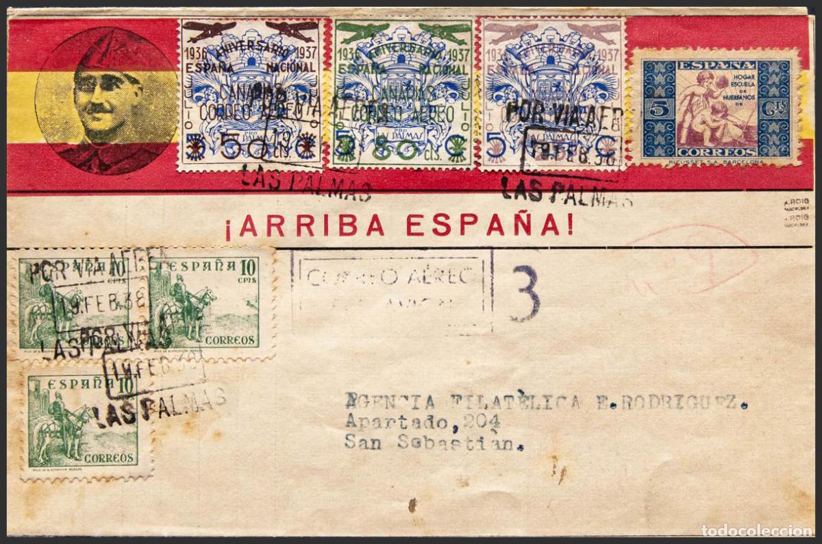 Sellos: Espa&ntilde;a. Canarias. Canarias. MAGNIFICA. - Foto 1