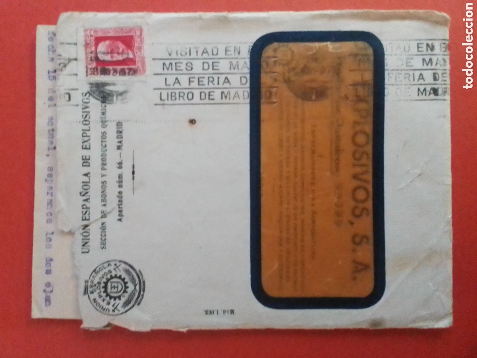 Sellos: Carta circulada Huesca a Granada a&ntilde;o 1934 - Foto 1