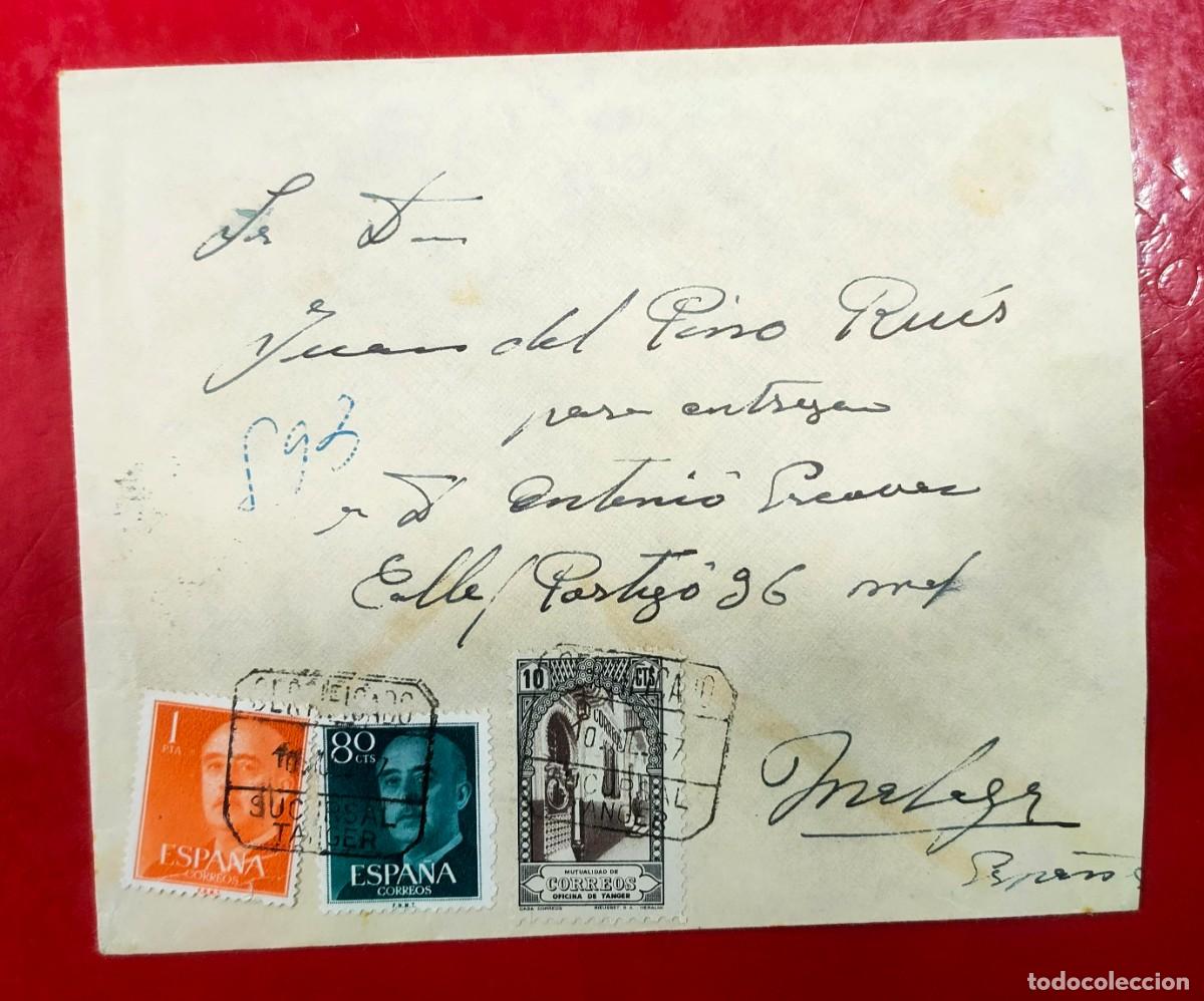 Sellos: 1957.- TANGER A MALAGA. - Foto 1