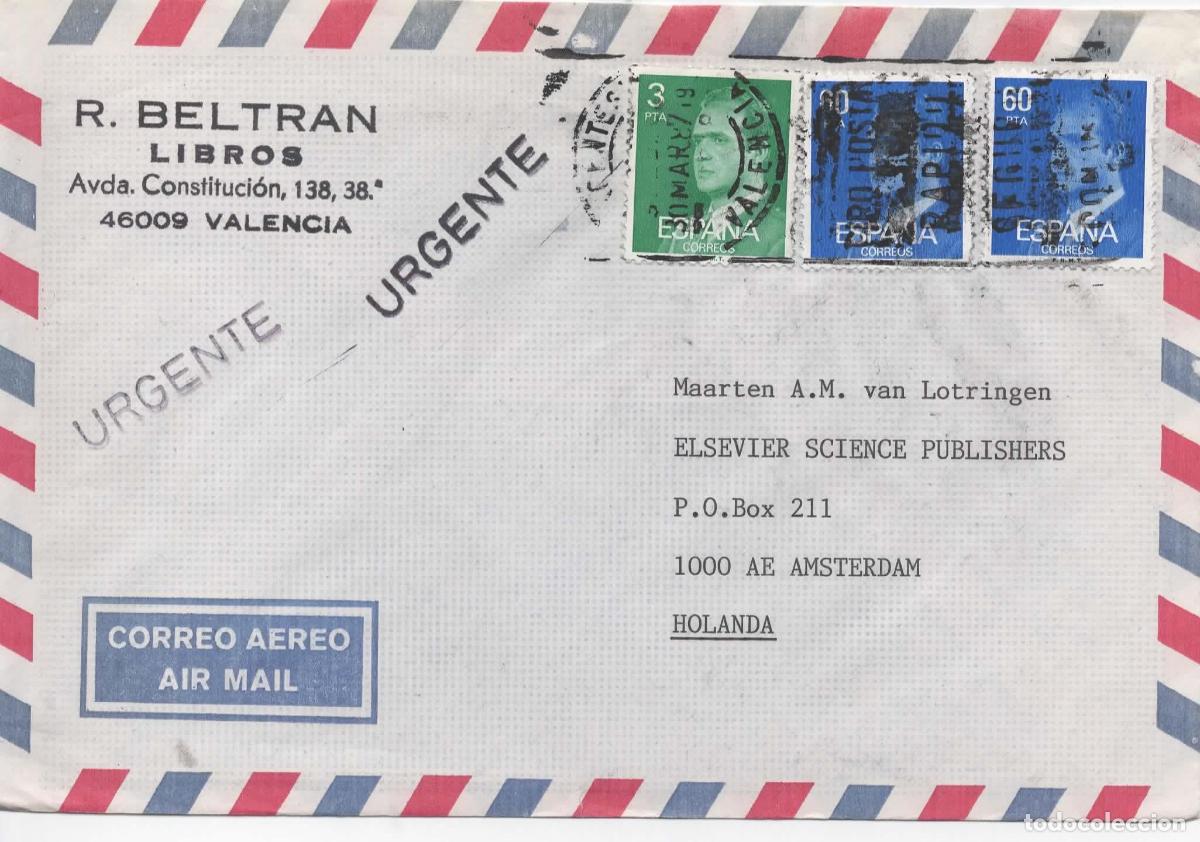 Sellos: VALENCIA A HOLANDA CC URGENTE SELLOS BASICA - Foto 1