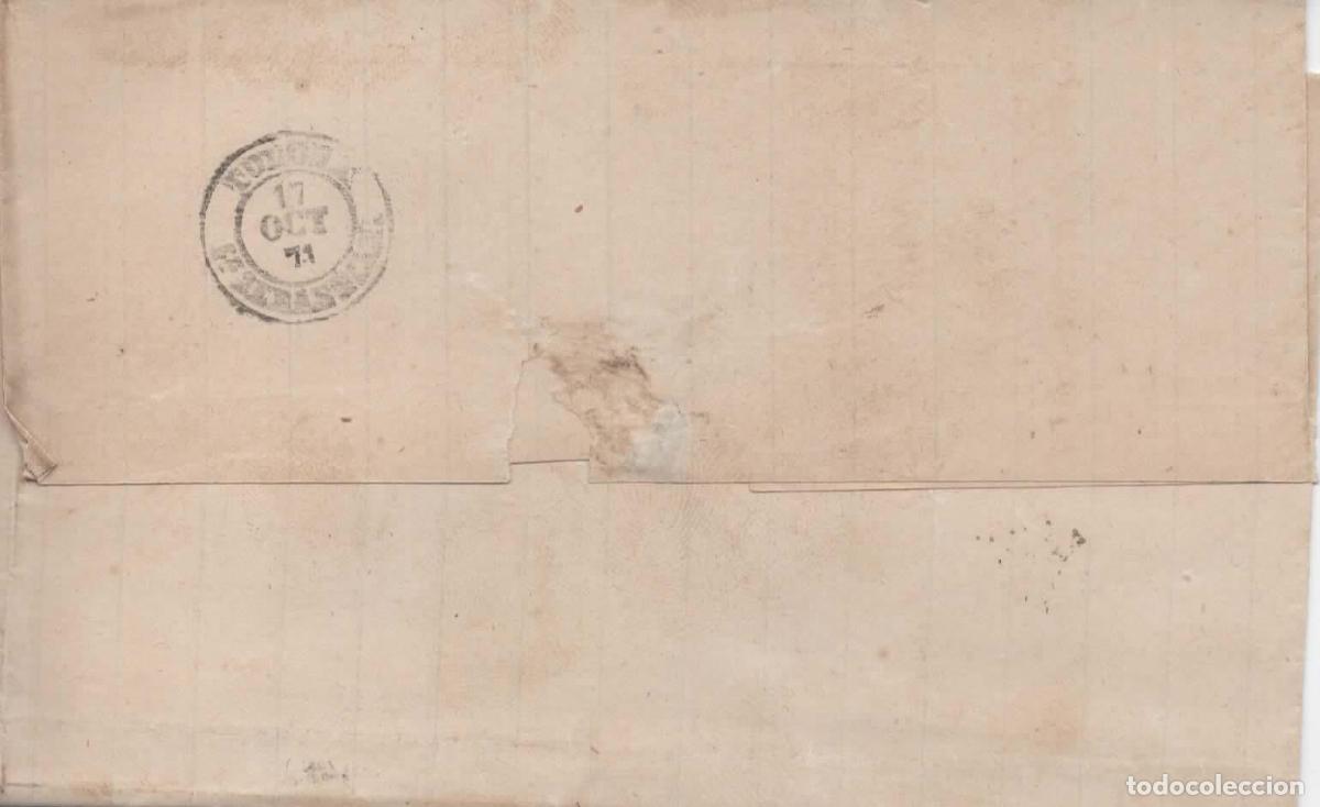 Sellos: VELAYOS AVILA A TOLOSA 1871 - Foto 2